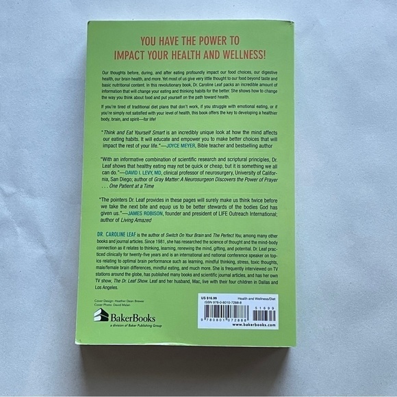 Dr. Caroline Leaf Book Think and Eat Yourself Smart - Picture 3 of 9